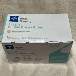 Medline Mom & Baby Electric Double Breast Pump | New | 4 Modes, 9 Suction Levels